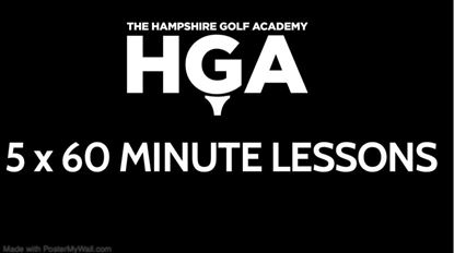 Picture of 5 x 60 MINUTE GOLF LESSONS