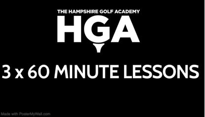 Picture of 3 x 60 MINUTE LESSONS WITH PGA PRO