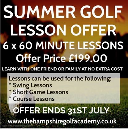 Picture of SUMMER  LESSON OFFER 6 x 60 MINUTE LESSONS