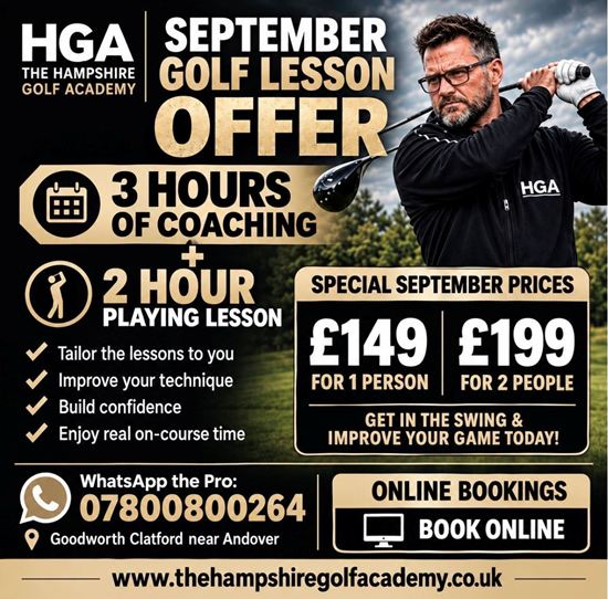 Picture of SEPTEMBER LESSON OFFER